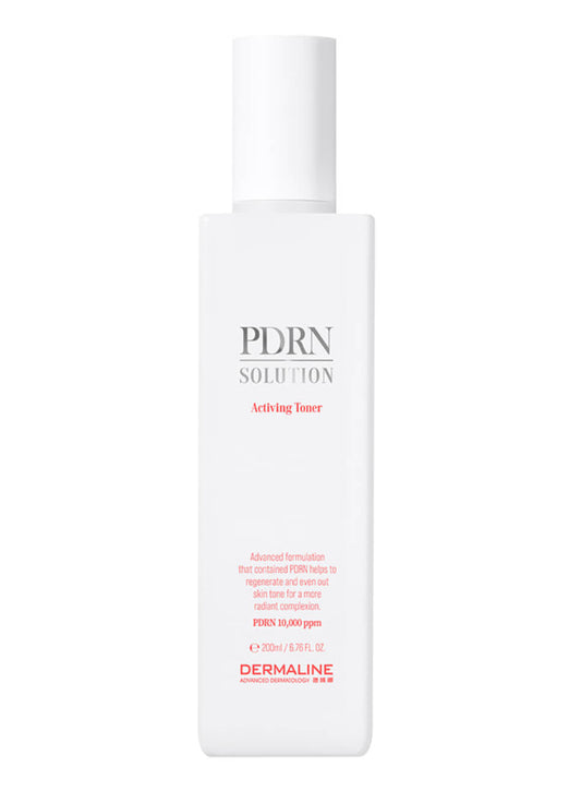PDRN Solution activator bottle on a white background